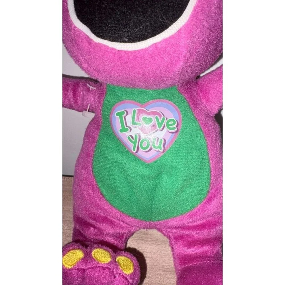 Barney “I Love You” Singing Plush Purple Dinosaur 10” Untested AS-IS